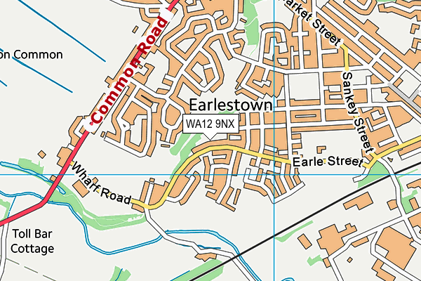 WA12 9NX map - OS VectorMap District (Ordnance Survey) WA12 9NX map - OS VectorMap District (Ordnance Survey)