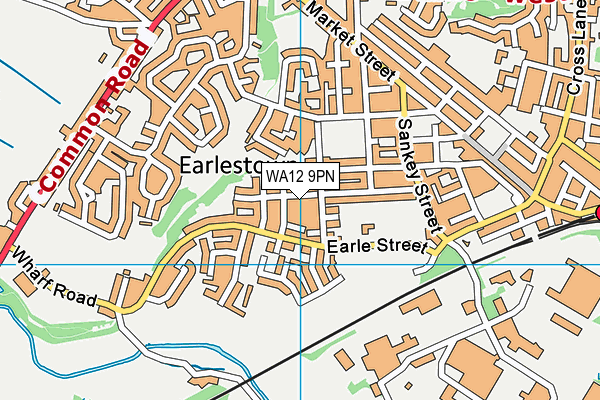 WA12 9PN map - OS VectorMap District (Ordnance Survey) WA12 9PN map - OS VectorMap District (Ordnance Survey)