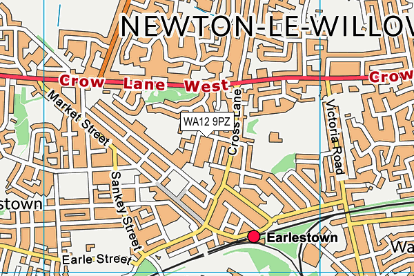 WA12 9PZ map - OS VectorMap District (Ordnance Survey) WA12 9PZ map - OS VectorMap District (Ordnance Survey)