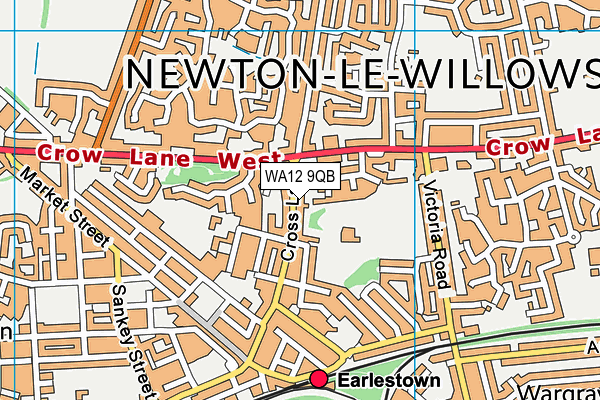 WA12 9QB map - OS VectorMap District (Ordnance Survey) WA12 9QB map - OS VectorMap District (Ordnance Survey)