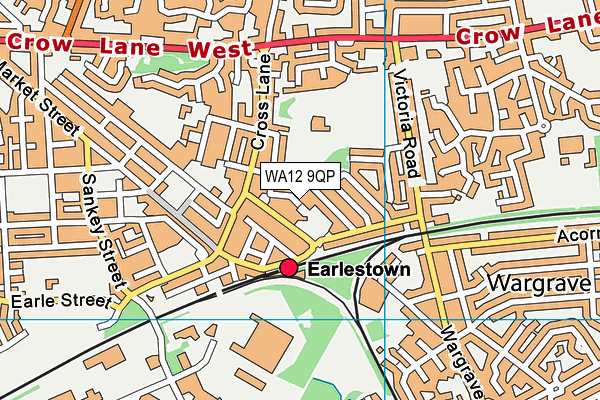 WA12 9QP map - OS VectorMap District (Ordnance Survey) WA12 9QP map - OS VectorMap District (Ordnance Survey)