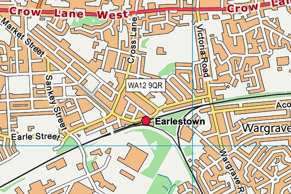 WA12 9QR map - OS VectorMap District (Ordnance Survey) WA12 9QR map - OS VectorMap District (Ordnance Survey)