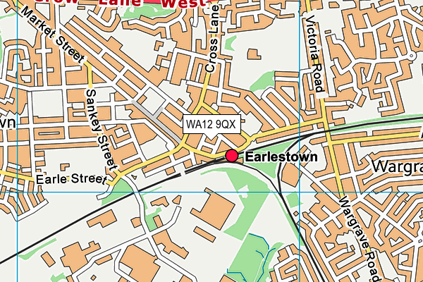 WA12 9QX map - OS VectorMap District (Ordnance Survey) WA12 9QX map - OS VectorMap District (Ordnance Survey)