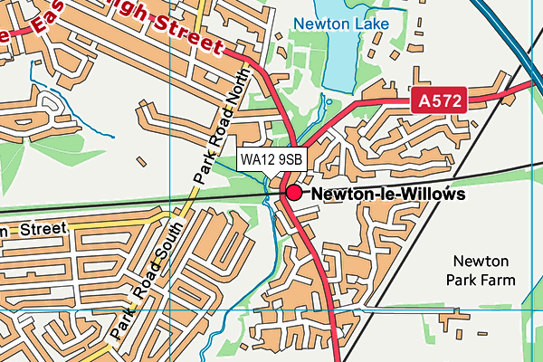 WA12 9SB map - OS VectorMap District (Ordnance Survey) WA12 9SB map - OS VectorMap District (Ordnance Survey)