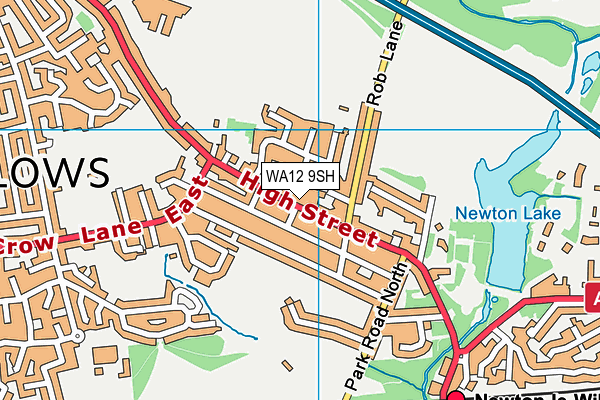 WA12 9SH map - OS VectorMap District (Ordnance Survey) WA12 9SH map - OS VectorMap District (Ordnance Survey)