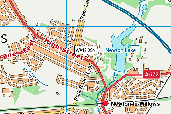 WA12 9SN map - OS VectorMap District (Ordnance Survey) WA12 9SN map - OS VectorMap District (Ordnance Survey)
