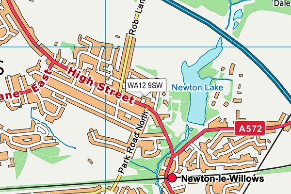 WA12 9SW map - OS VectorMap District (Ordnance Survey) WA12 9SW map - OS VectorMap District (Ordnance Survey)