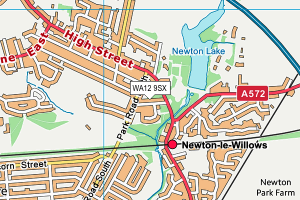 WA12 9SX map - OS VectorMap District (Ordnance Survey) WA12 9SX map - OS VectorMap District (Ordnance Survey)