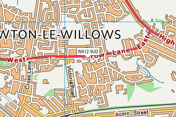 WA12 9UD map - OS VectorMap District (Ordnance Survey) WA12 9UD map - OS VectorMap District (Ordnance Survey)