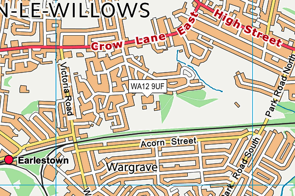 WA12 9UF map - OS VectorMap District (Ordnance Survey) WA12 9UF map - OS VectorMap District (Ordnance Survey)