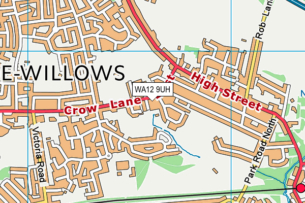 WA12 9UH map - OS VectorMap District (Ordnance Survey) WA12 9UH map - OS VectorMap District (Ordnance Survey)