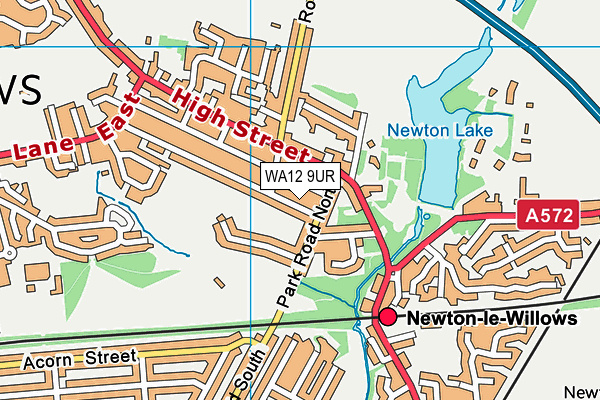 WA12 9UR map - OS VectorMap District (Ordnance Survey) WA12 9UR map - OS VectorMap District (Ordnance Survey)