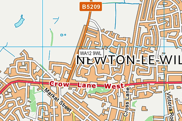 WA12 9WL map - OS VectorMap District (Ordnance Survey) WA12 9WL map - OS VectorMap District (Ordnance Survey)