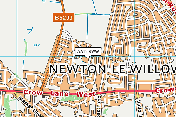 WA12 9WW map - OS VectorMap District (Ordnance Survey) WA12 9WW map - OS VectorMap District (Ordnance Survey)
