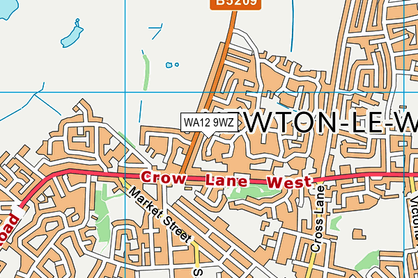 WA12 9WZ map - OS VectorMap District (Ordnance Survey) WA12 9WZ map - OS VectorMap District (Ordnance Survey)