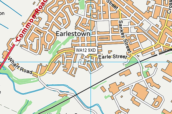 WA12 9XD map - OS VectorMap District (Ordnance Survey) WA12 9XD map - OS VectorMap District (Ordnance Survey)