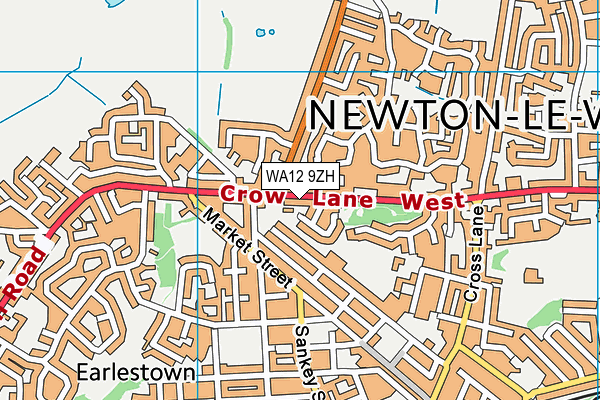 WA12 9ZH map - OS VectorMap District (Ordnance Survey) WA12 9ZH map - OS VectorMap District (Ordnance Survey)