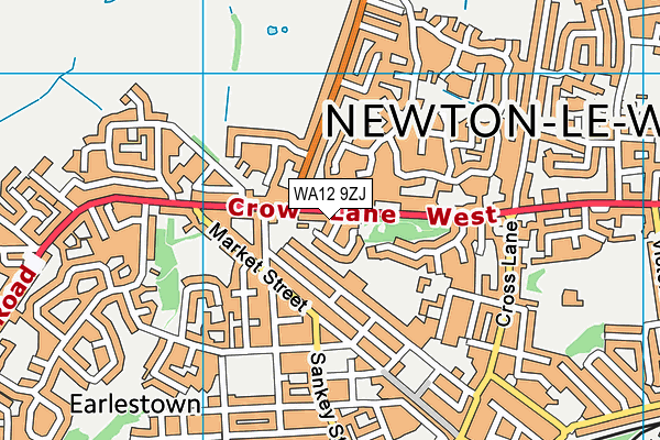WA12 9ZJ map - OS VectorMap District (Ordnance Survey) WA12 9ZJ map - OS VectorMap District (Ordnance Survey)