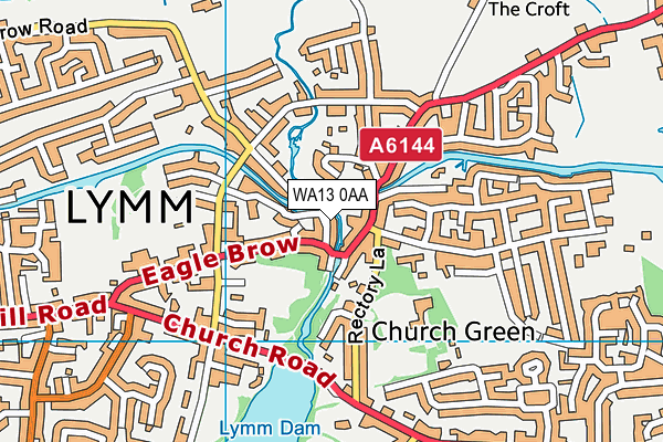 WA13 0AA map - OS VectorMap District (Ordnance Survey) WA13 0AA map - OS VectorMap District (Ordnance Survey)