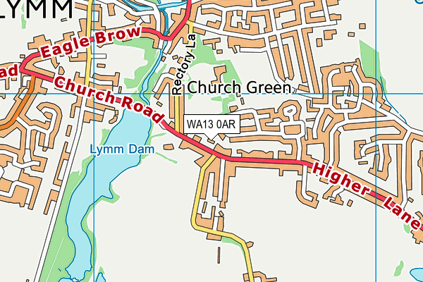 WA13 0AR map - OS VectorMap District (Ordnance Survey) WA13 0AR map - OS VectorMap District (Ordnance Survey)