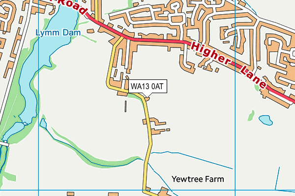 WA13 0AT map - OS VectorMap District (Ordnance Survey) WA13 0AT map - OS VectorMap District (Ordnance Survey)
