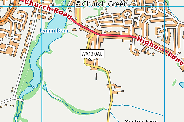 WA13 0AU map - OS VectorMap District (Ordnance Survey) WA13 0AU map - OS VectorMap District (Ordnance Survey)