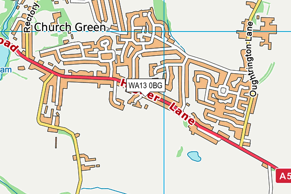 WA13 0BG map - OS VectorMap District (Ordnance Survey) WA13 0BG map - OS VectorMap District (Ordnance Survey)