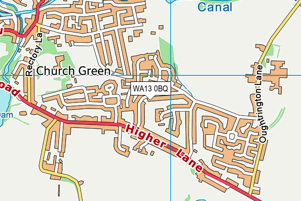 WA13 0BQ map - OS VectorMap District (Ordnance Survey) WA13 0BQ map - OS VectorMap District (Ordnance Survey)