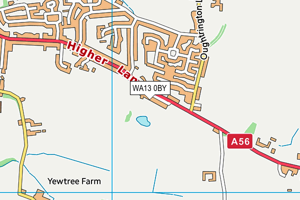 WA13 0BY map - OS VectorMap District (Ordnance Survey) WA13 0BY map - OS VectorMap District (Ordnance Survey)