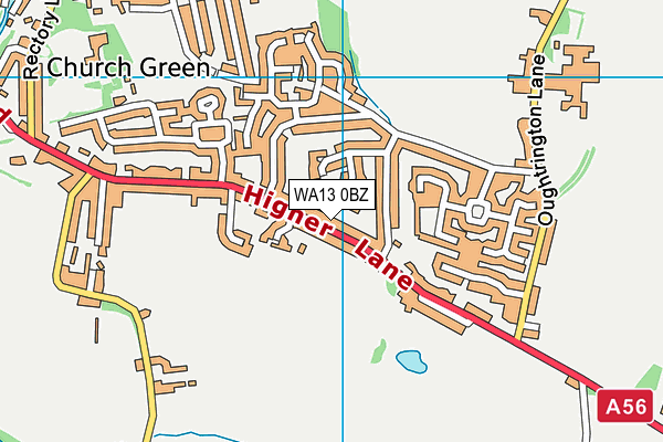 WA13 0BZ map - OS VectorMap District (Ordnance Survey) WA13 0BZ map - OS VectorMap District (Ordnance Survey)