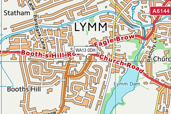 WA13 0DH map - OS VectorMap District (Ordnance Survey) WA13 0DH map - OS VectorMap District (Ordnance Survey)