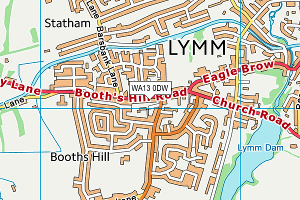 WA13 0DW map - OS VectorMap District (Ordnance Survey) WA13 0DW map - OS VectorMap District (Ordnance Survey)