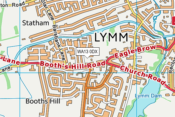 WA13 0DX map - OS VectorMap District (Ordnance Survey) WA13 0DX map - OS VectorMap District (Ordnance Survey)