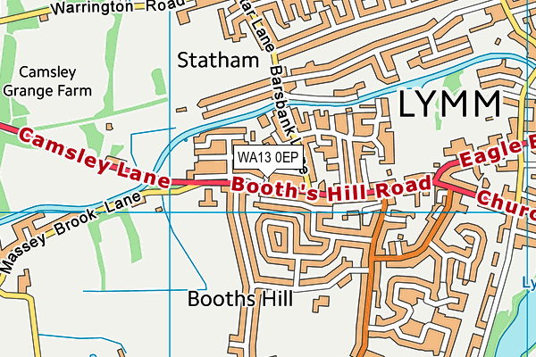 WA13 0EP map - OS VectorMap District (Ordnance Survey) WA13 0EP map - OS VectorMap District (Ordnance Survey)