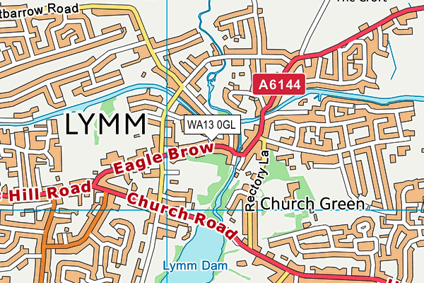 WA13 0GL map - OS VectorMap District (Ordnance Survey) WA13 0GL map - OS VectorMap District (Ordnance Survey)