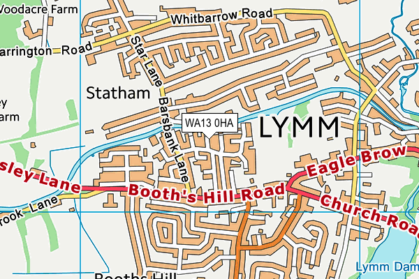 WA13 0HA map - OS VectorMap District (Ordnance Survey) WA13 0HA map - OS VectorMap District (Ordnance Survey)