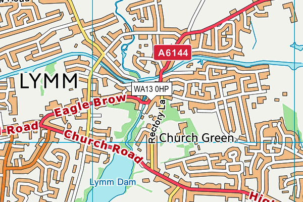 WA13 0HP map - OS VectorMap District (Ordnance Survey) WA13 0HP map - OS VectorMap District (Ordnance Survey)
