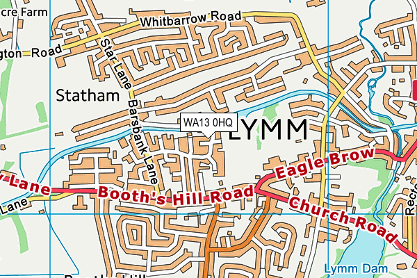 WA13 0HQ map - OS VectorMap District (Ordnance Survey) WA13 0HQ map - OS VectorMap District (Ordnance Survey)