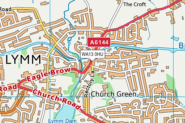 WA13 0HU map - OS VectorMap District (Ordnance Survey) WA13 0HU map - OS VectorMap District (Ordnance Survey)