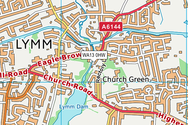 WA13 0HW map - OS VectorMap District (Ordnance Survey) WA13 0HW map - OS VectorMap District (Ordnance Survey)