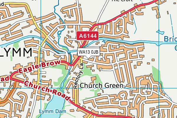 WA13 0JB map - OS VectorMap District (Ordnance Survey) WA13 0JB map - OS VectorMap District (Ordnance Survey)