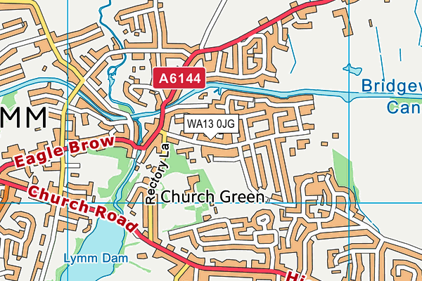 WA13 0JG map - OS VectorMap District (Ordnance Survey) WA13 0JG map - OS VectorMap District (Ordnance Survey)