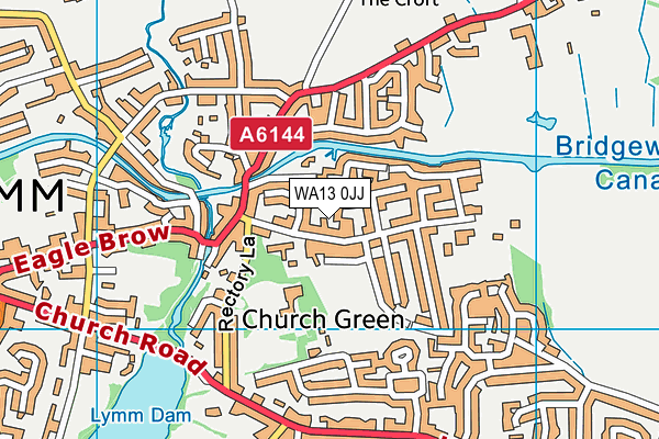 WA13 0JJ map - OS VectorMap District (Ordnance Survey) WA13 0JJ map - OS VectorMap District (Ordnance Survey)