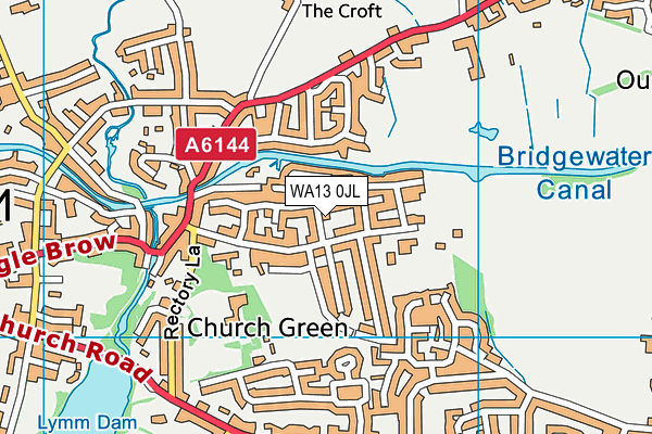 WA13 0JL map - OS VectorMap District (Ordnance Survey) WA13 0JL map - OS VectorMap District (Ordnance Survey)