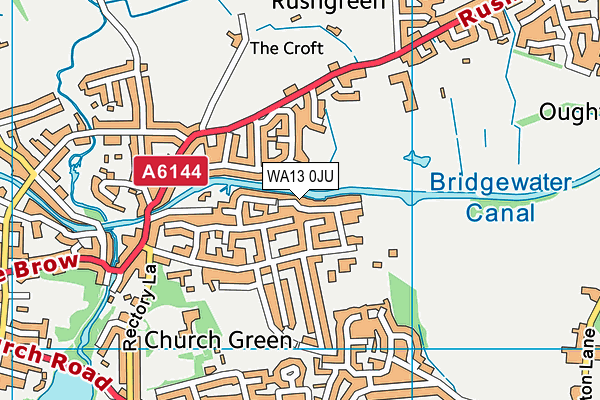 WA13 0JU map - OS VectorMap District (Ordnance Survey) WA13 0JU map - OS VectorMap District (Ordnance Survey)