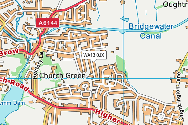 WA13 0JX map - OS VectorMap District (Ordnance Survey) WA13 0JX map - OS VectorMap District (Ordnance Survey)