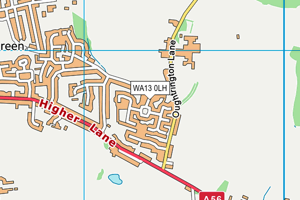WA13 0LH map - OS VectorMap District (Ordnance Survey) WA13 0LH map - OS VectorMap District (Ordnance Survey)