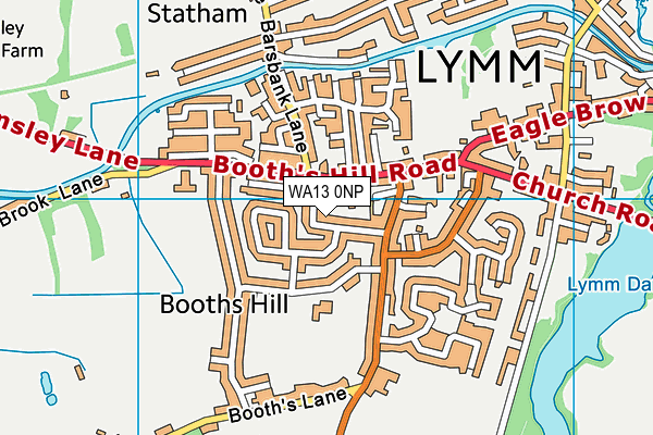 WA13 0NP map - OS VectorMap District (Ordnance Survey) WA13 0NP map - OS VectorMap District (Ordnance Survey)