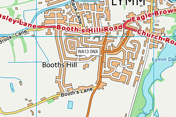 WA13 0NX map - OS VectorMap District (Ordnance Survey) WA13 0NX map - OS VectorMap District (Ordnance Survey)