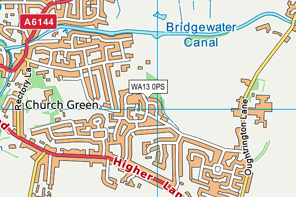 WA13 0PS map - OS VectorMap District (Ordnance Survey) WA13 0PS map - OS VectorMap District (Ordnance Survey)